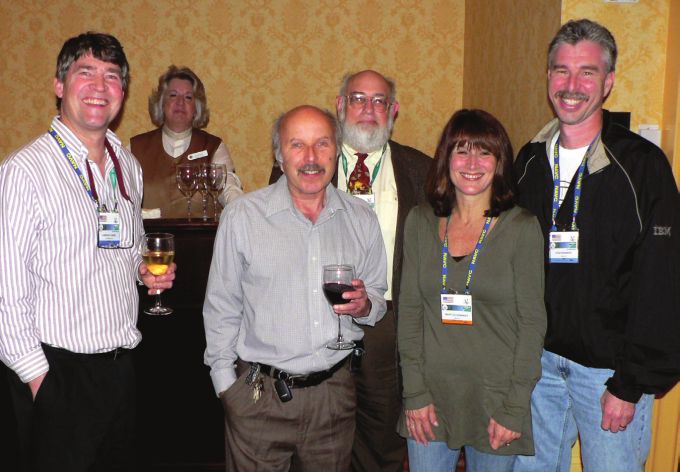 Fig. 6.  Former Elkan Lecturer, Dr Elliott Jacobson, with other guests at the reception.